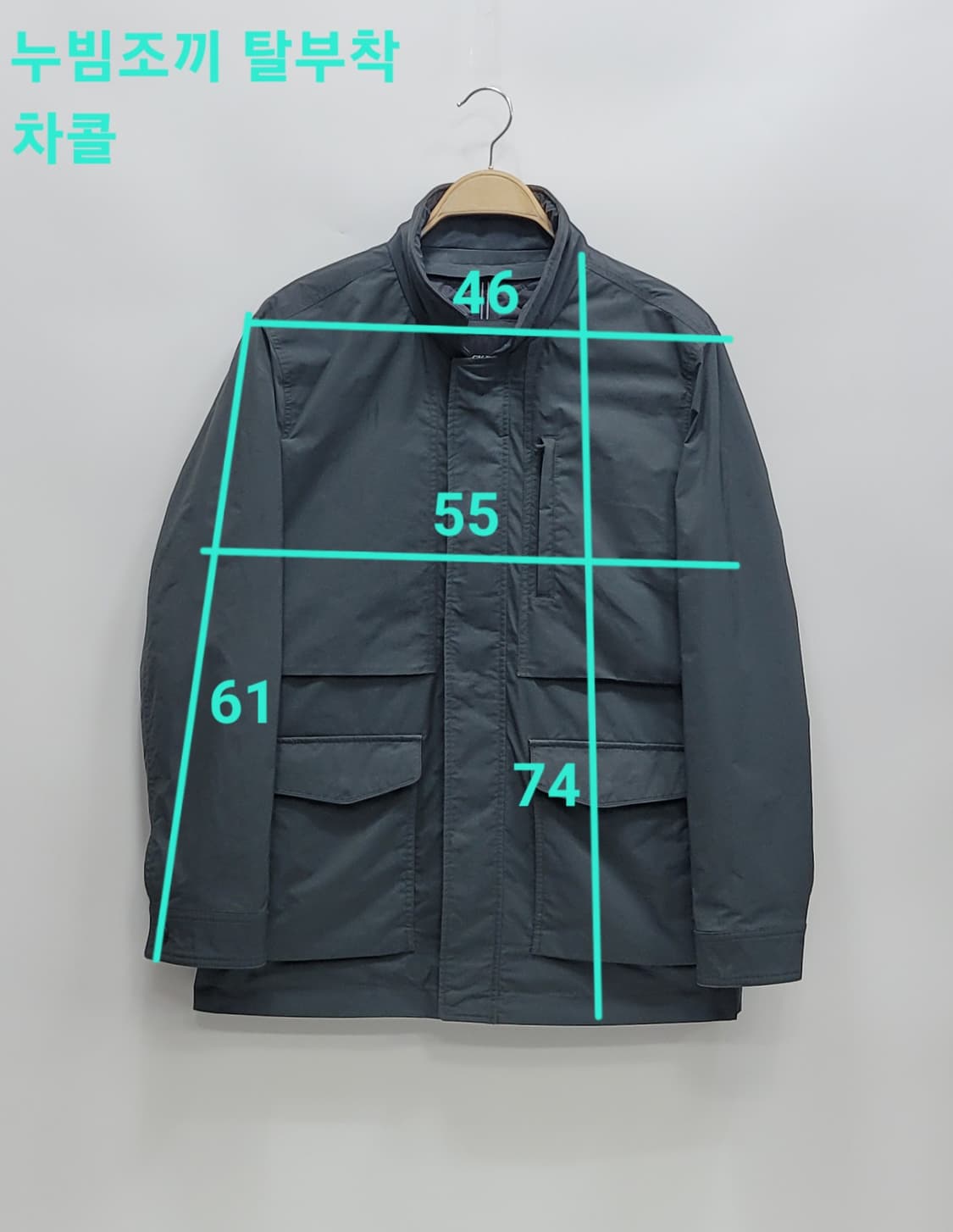 INDIAN 인디안 블랙라벨 누빔 사파리 점퍼 / 남 100 차콜
 상품이미지10