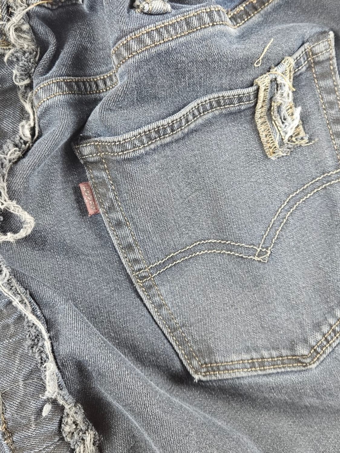 리바이스 밴딩 패치워크 리빌딩 데님 팬츠 ( 40X34 ) / 11040 상품이미지8