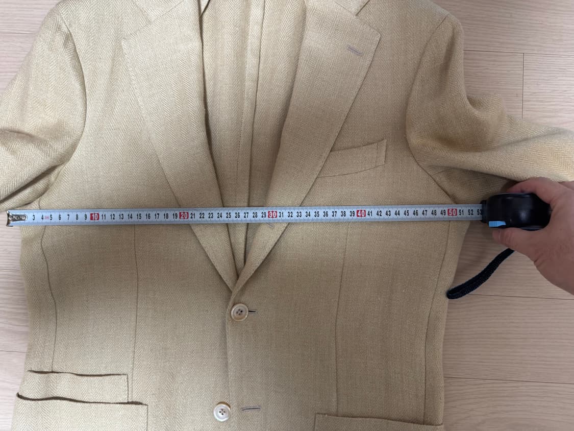 드레익스 에크루 헤링본 린넨 실크 테일러 자켓 36 상품이미지4