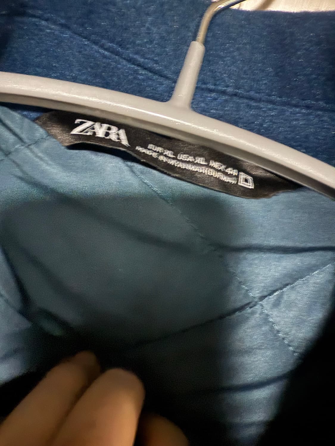 자라 바시티 퀄팅 봄버 자켓 xl 상품이미지3