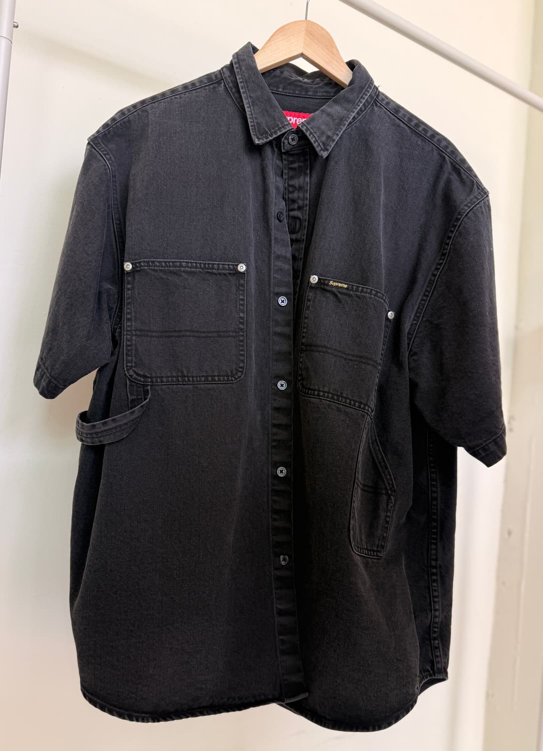 슈프림(supreme) 루즈핏 흑청 셔츠 상품이미지2