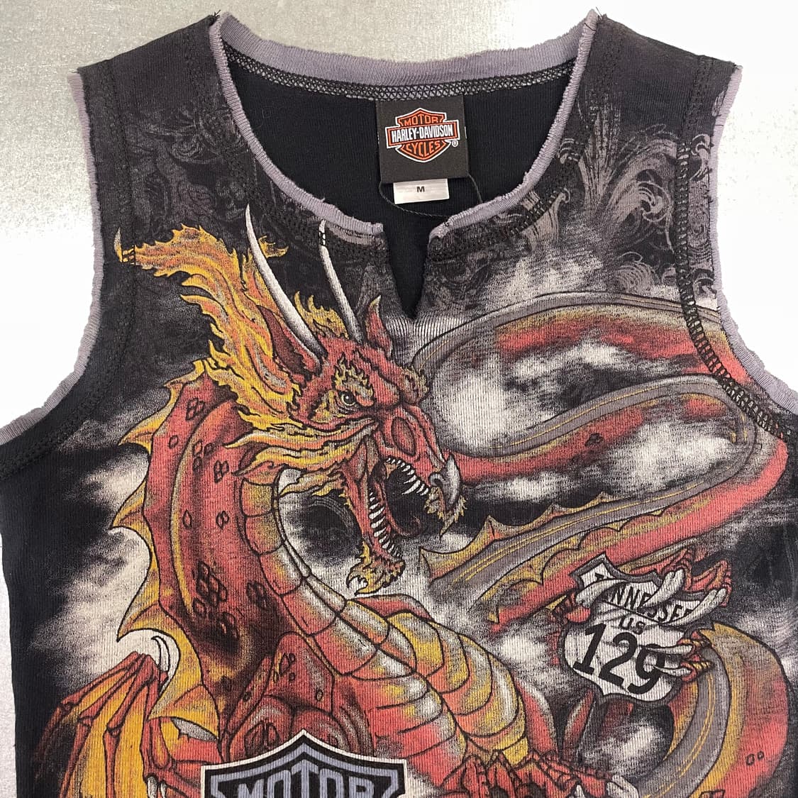 (M) Harley Davidson 할리 슬리브리스 made in USA 상품이미지7