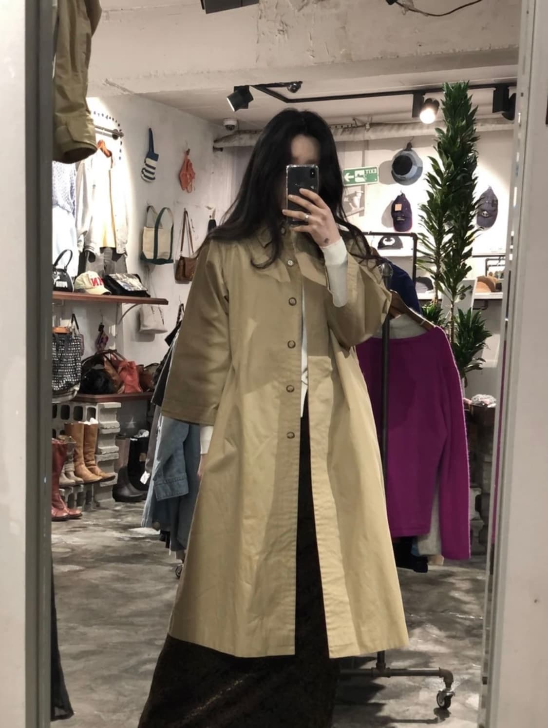 [1140]Yves Saint Laurent beige long coat 상품이미지1