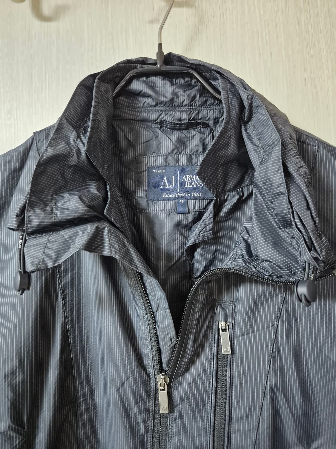 (정품) 알마니 아르마니 진 경량자켓 경량집업 바람막이 48 상품이미지3