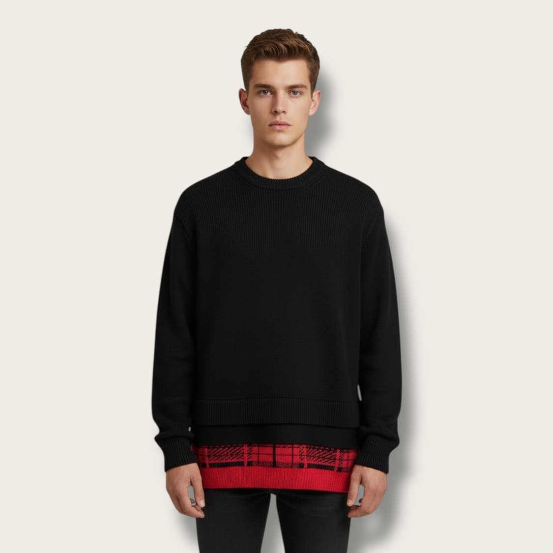 S/ 준지 레이어드 울 스웨터 니트 상품이미지1