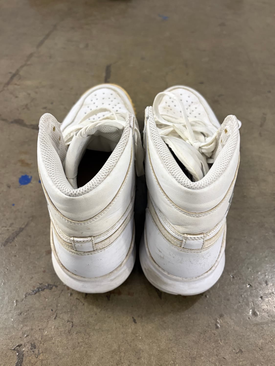 나이키 덩크 올화이트 하이탑 스니커즈 265 상품이미지5