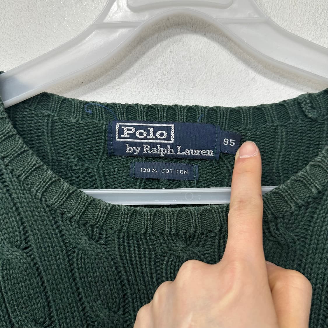 폴로 랄포로렌 꽈배기 니트 상품이미지3