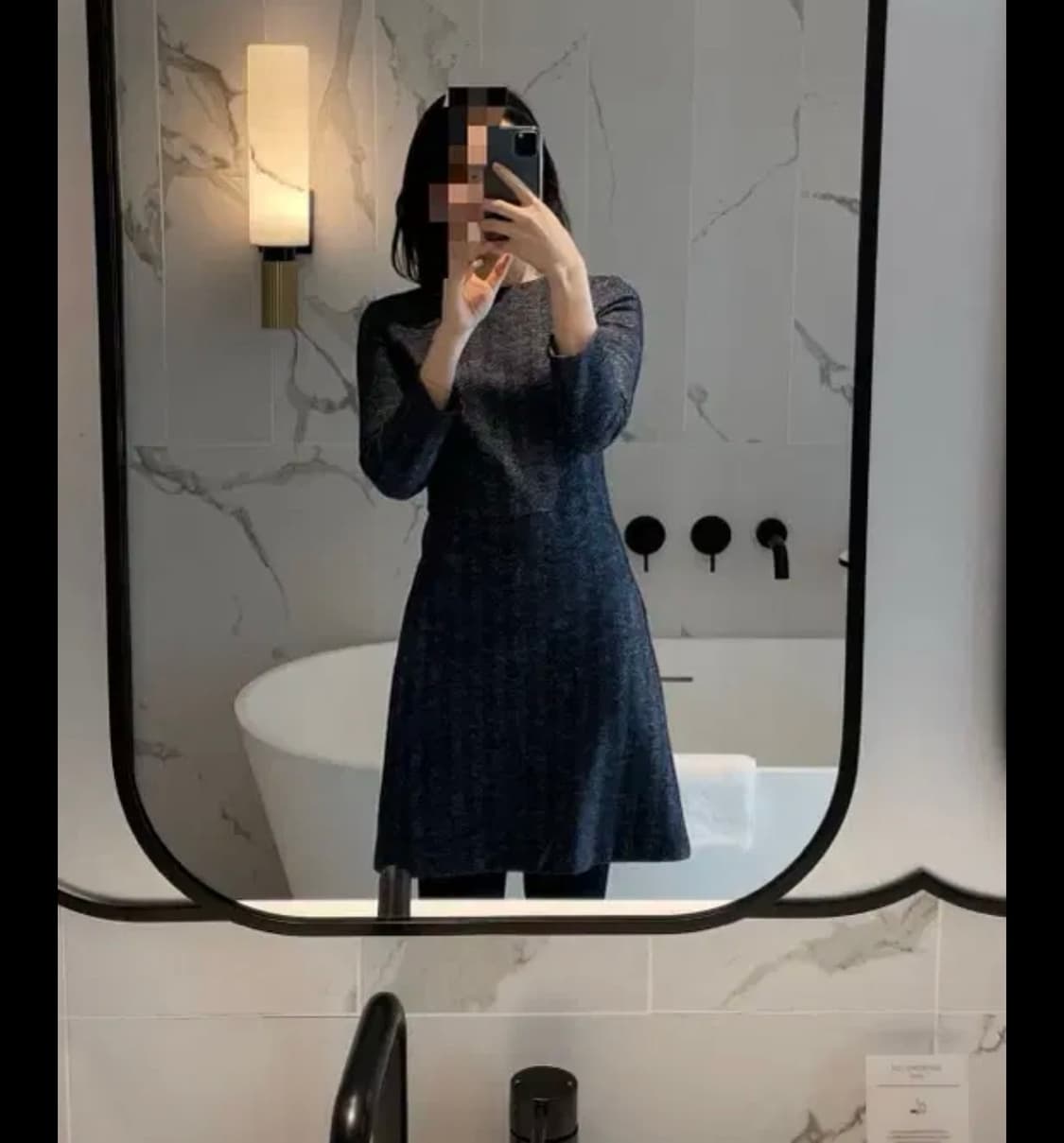 띠어리 네이비 원피스 xs 상품이미지1