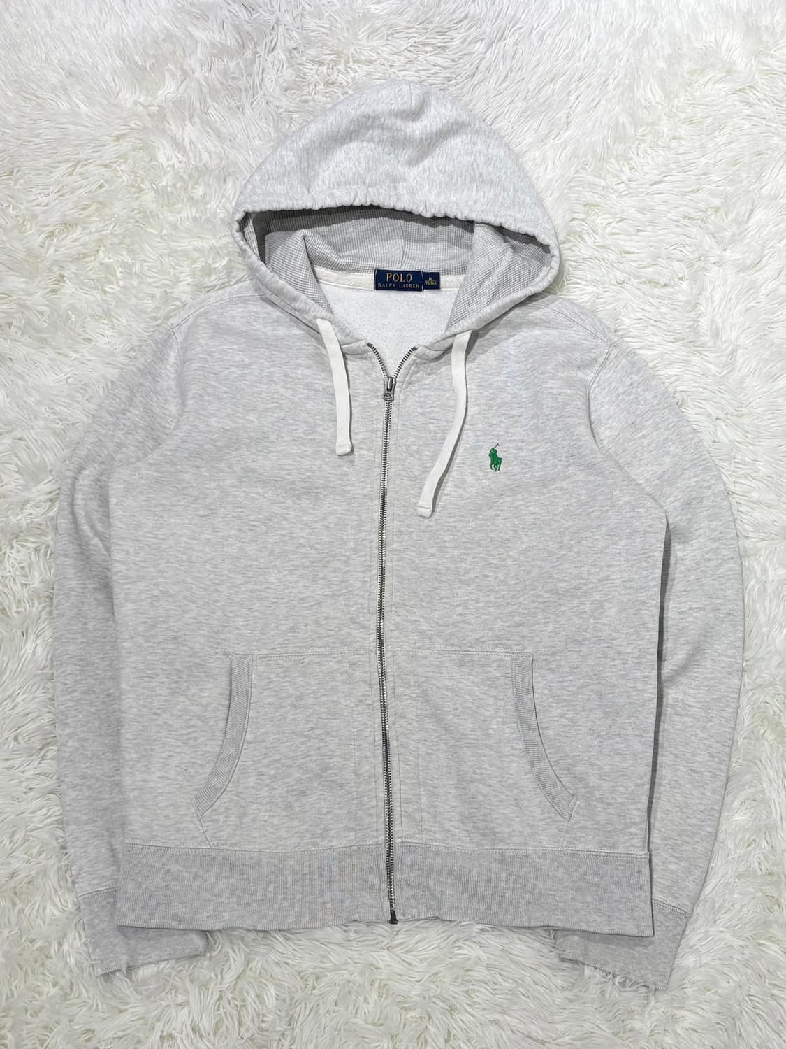 폴로랄프로렌 그린포니 라이트그레이 후드집업 상품이미지4