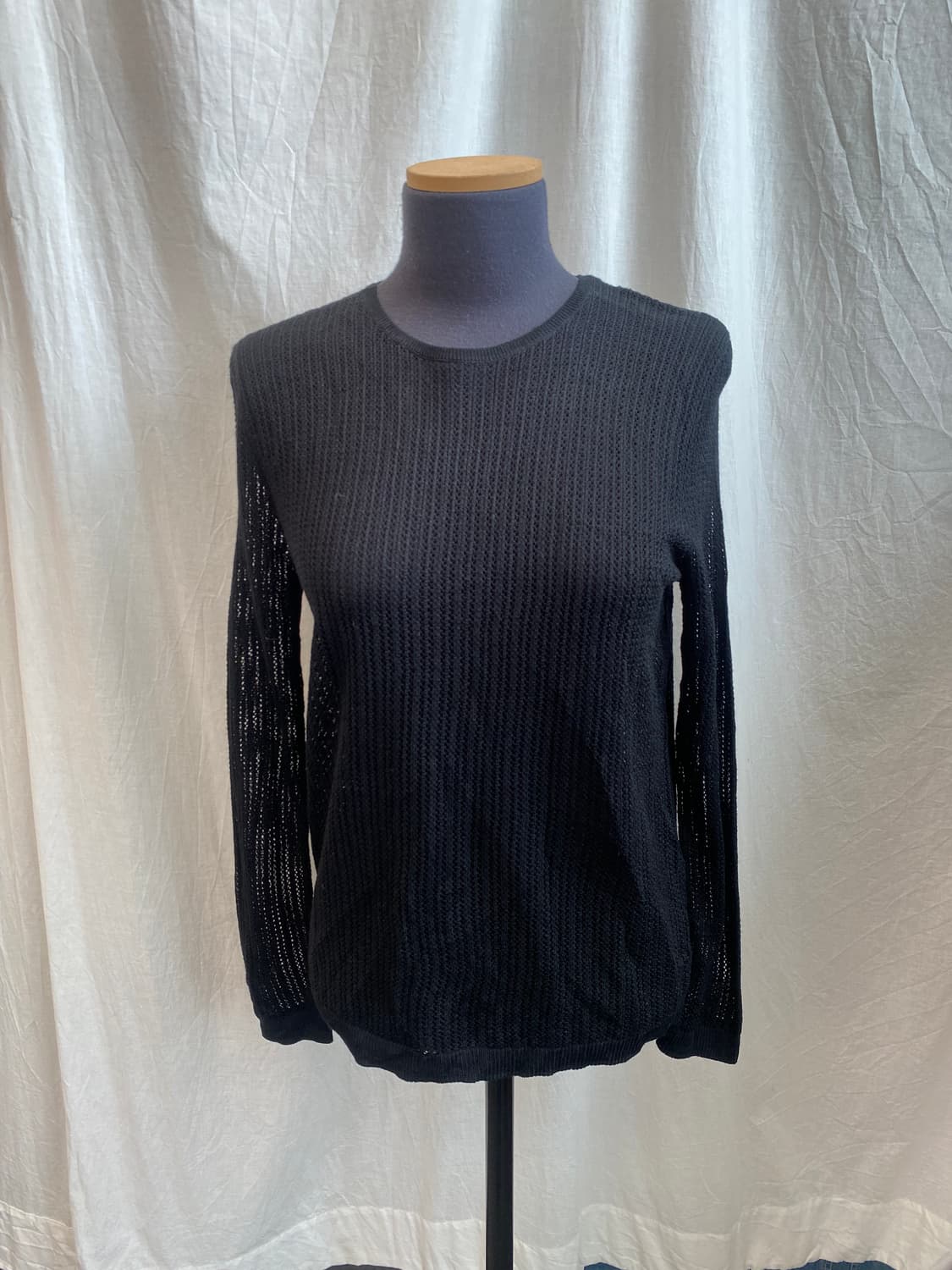 UNIQLO 블랙 니트탑(M) 상품이미지2