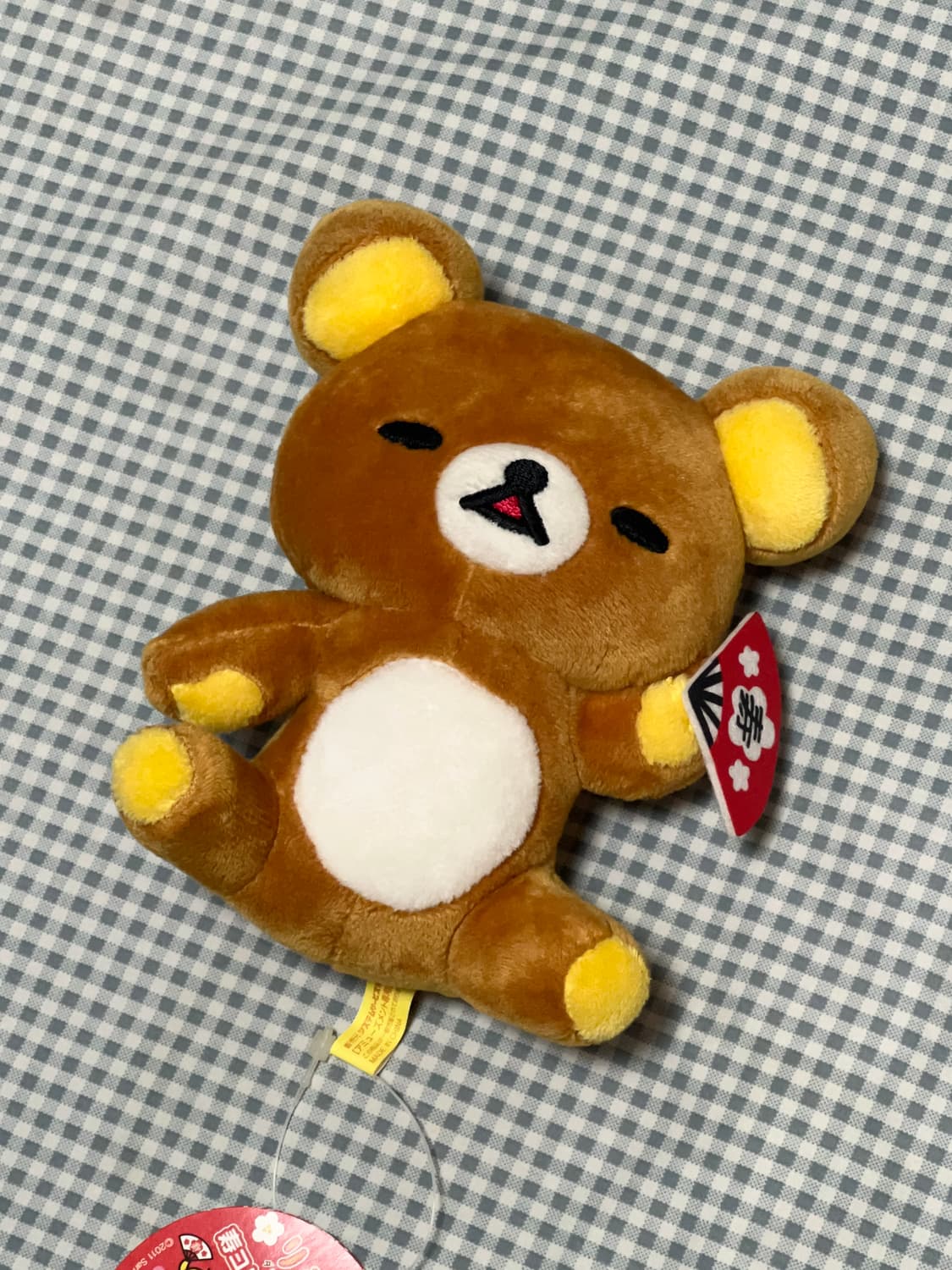 산엑스 정품 2011 고전 리락쿠마 부채 인형 상품이미지1