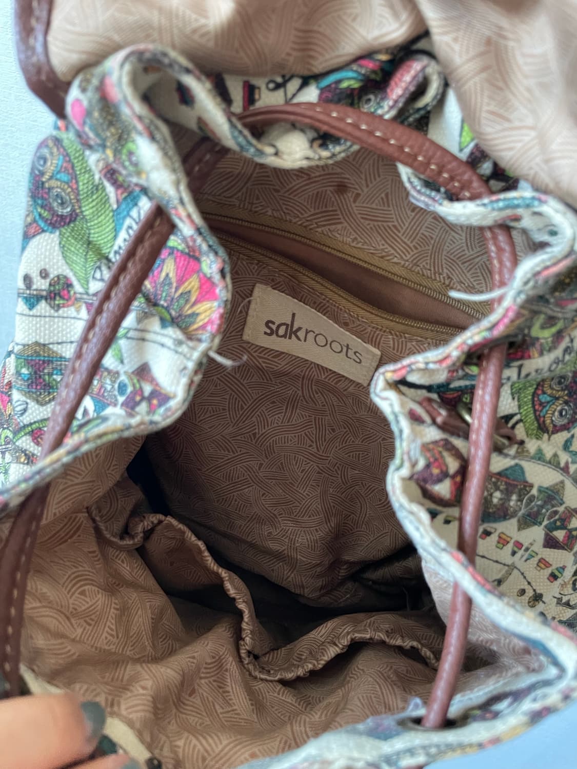 Sakroots Oriental Cloth Leather Backpack 상품이미지10