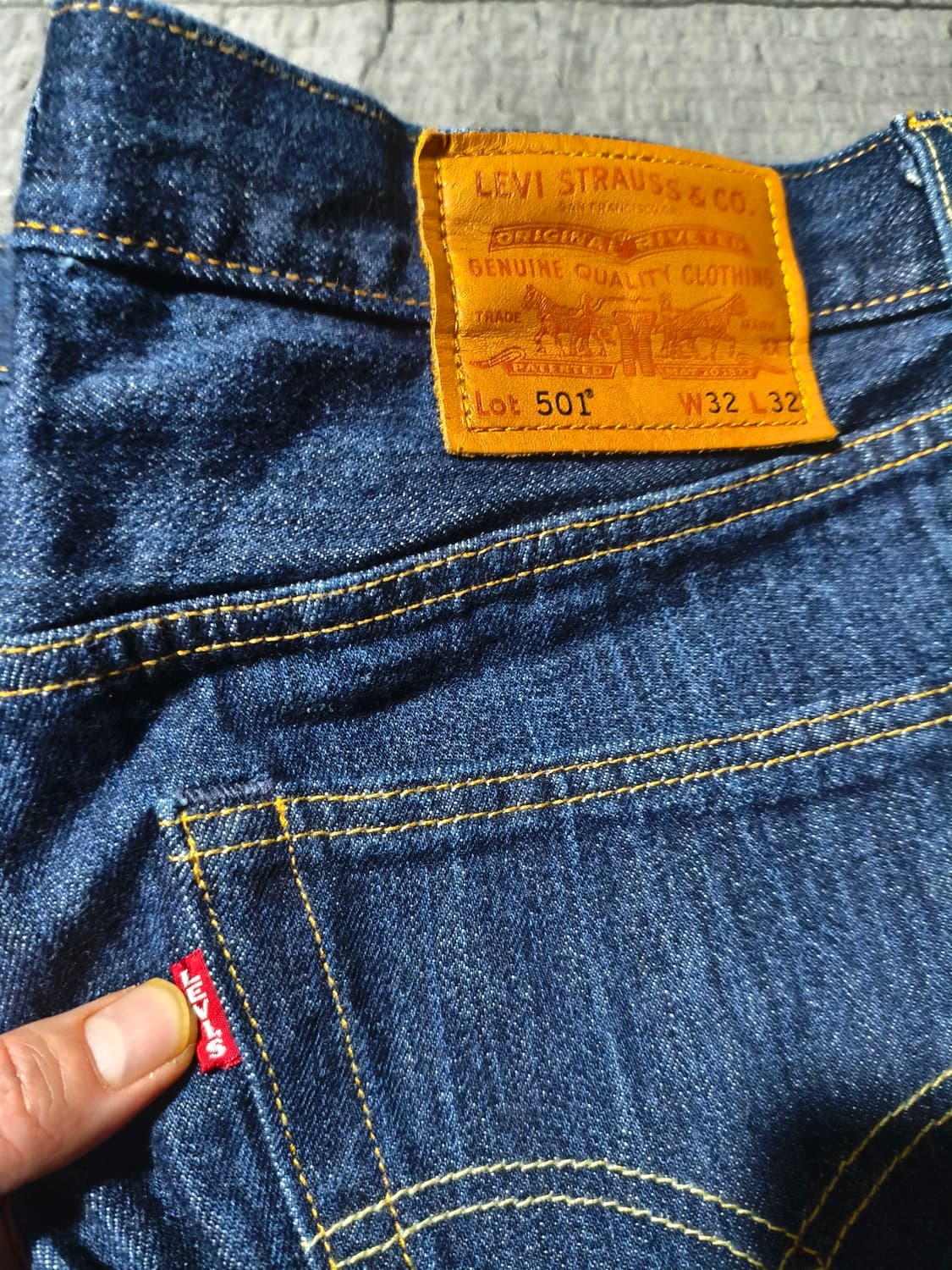 리바이스 프리미엄 501  32/32  새상품 청바지 데님 빈티지 상품이미지3