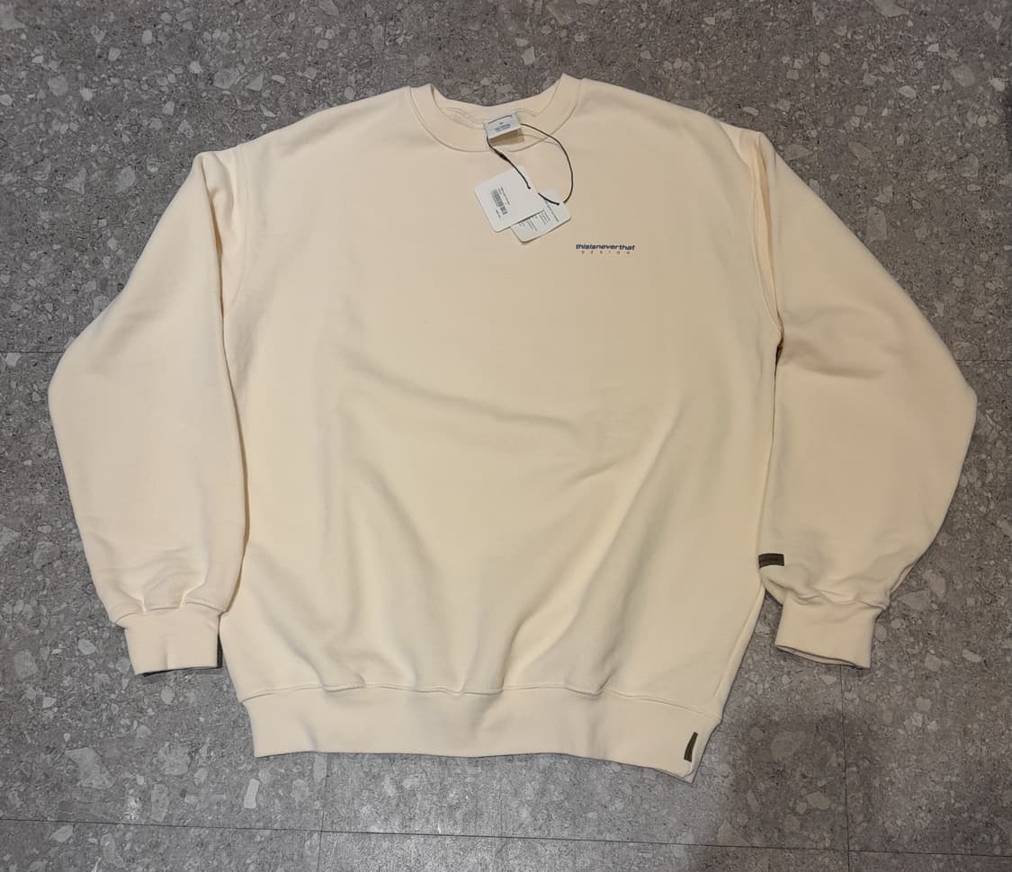 💥(새상품) 디스이즈네버댓 스웻셔츠 아이보리 (M) 상품이미지2