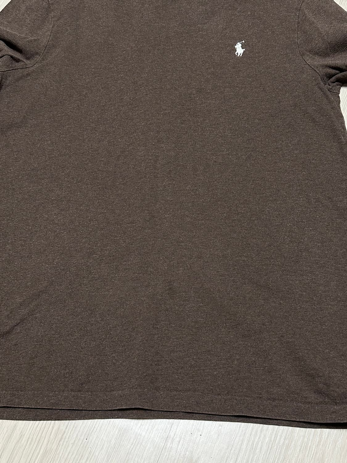 폴로 랄프로렌 커스텀 슬림핏 화이트포니 롱슬리브 긴팔 브라운 상품이미지4