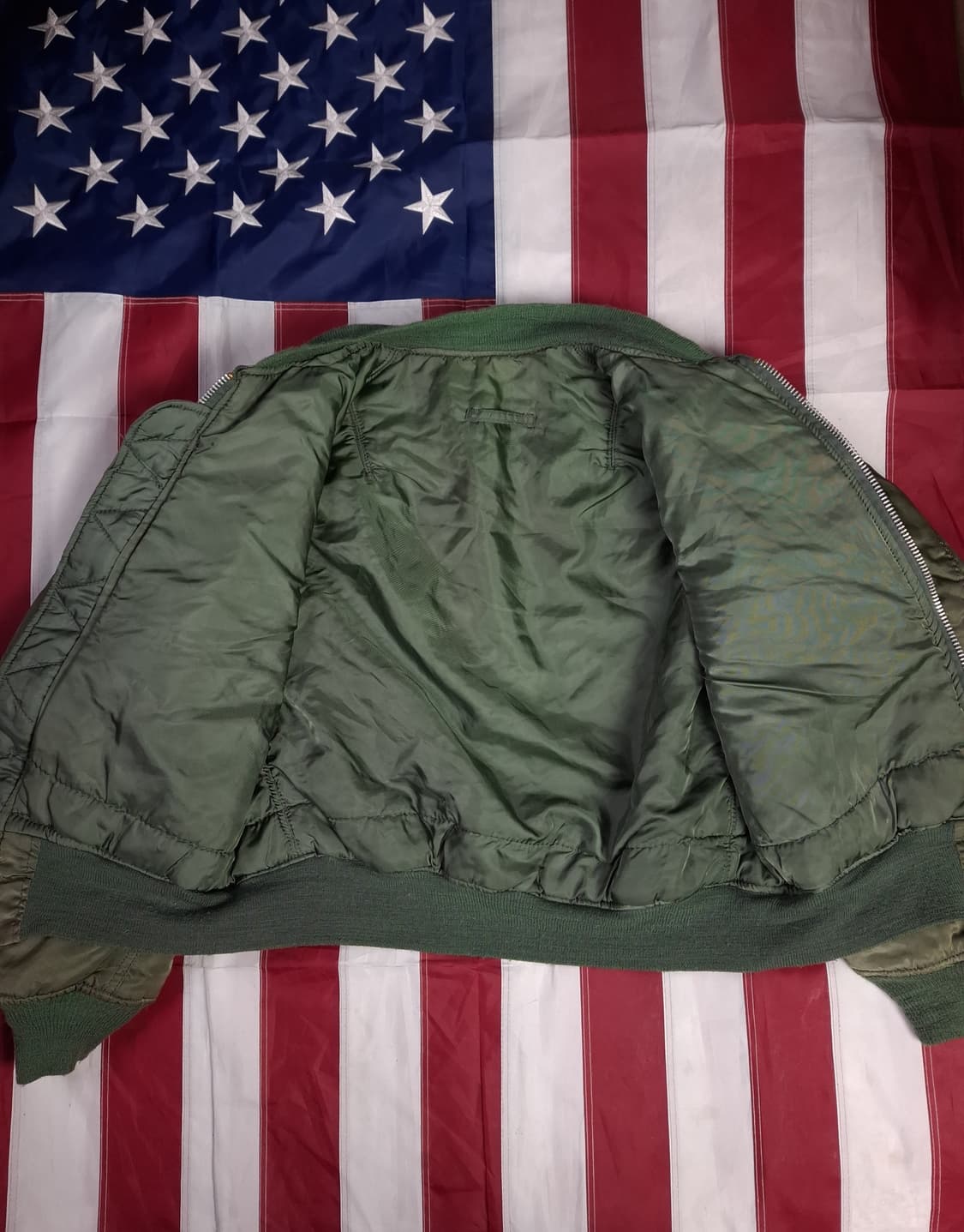 오리지날 미국제조 알파사 미공군 민수용 MA-1 항공자켓 상품이미지8