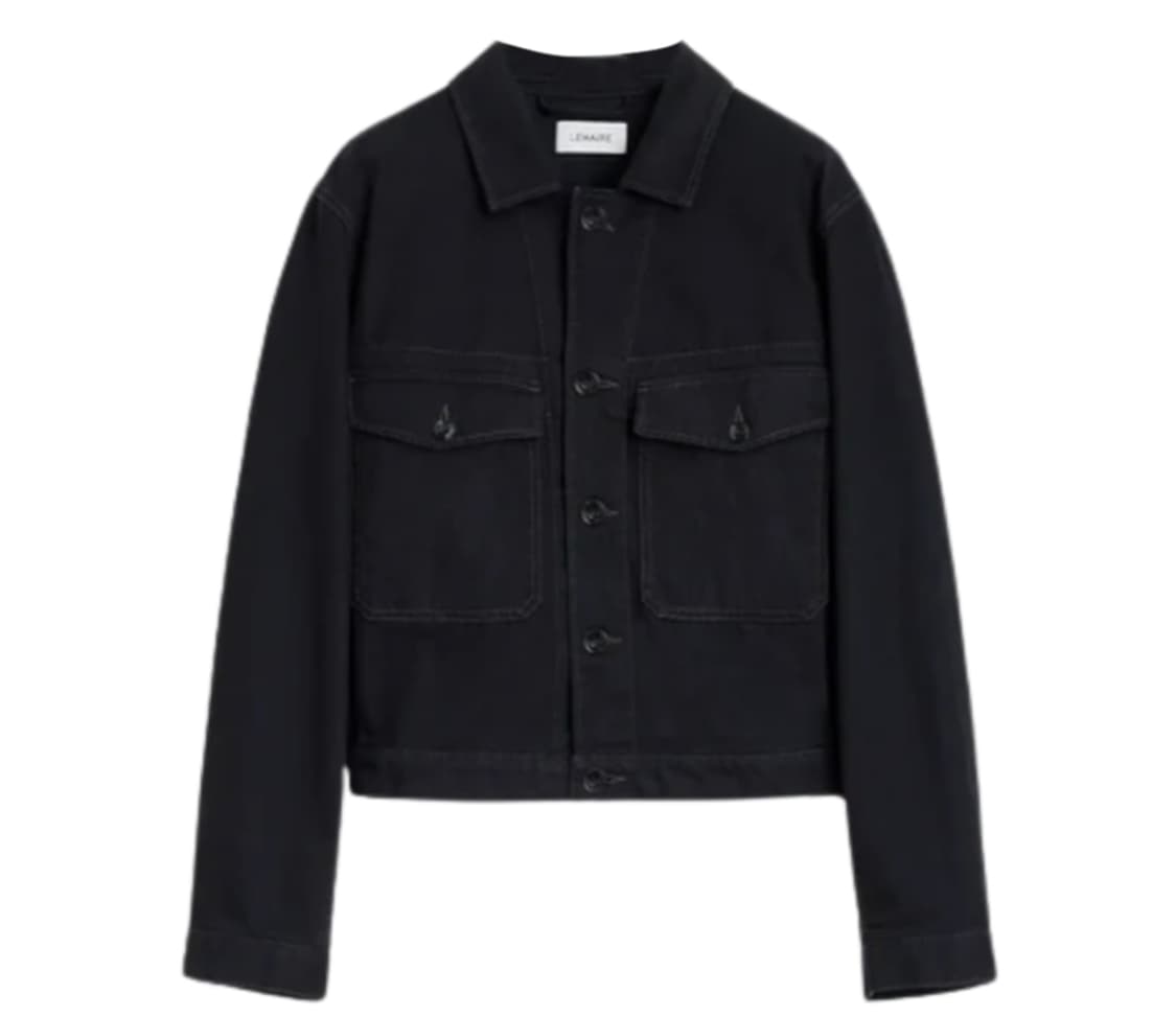 르메르 헤비 데님 트러커 자켓 블랙 50 사이즈 팔아요 상품이미지1