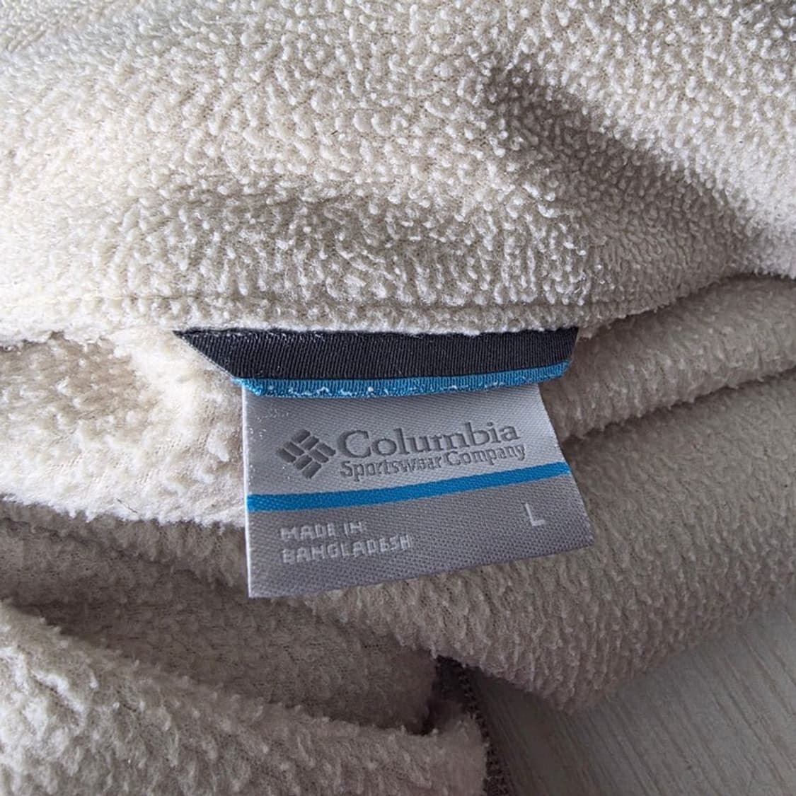 컬럼비아 오트밀 베이지 후리스 집업 자켓 L 상품이미지5