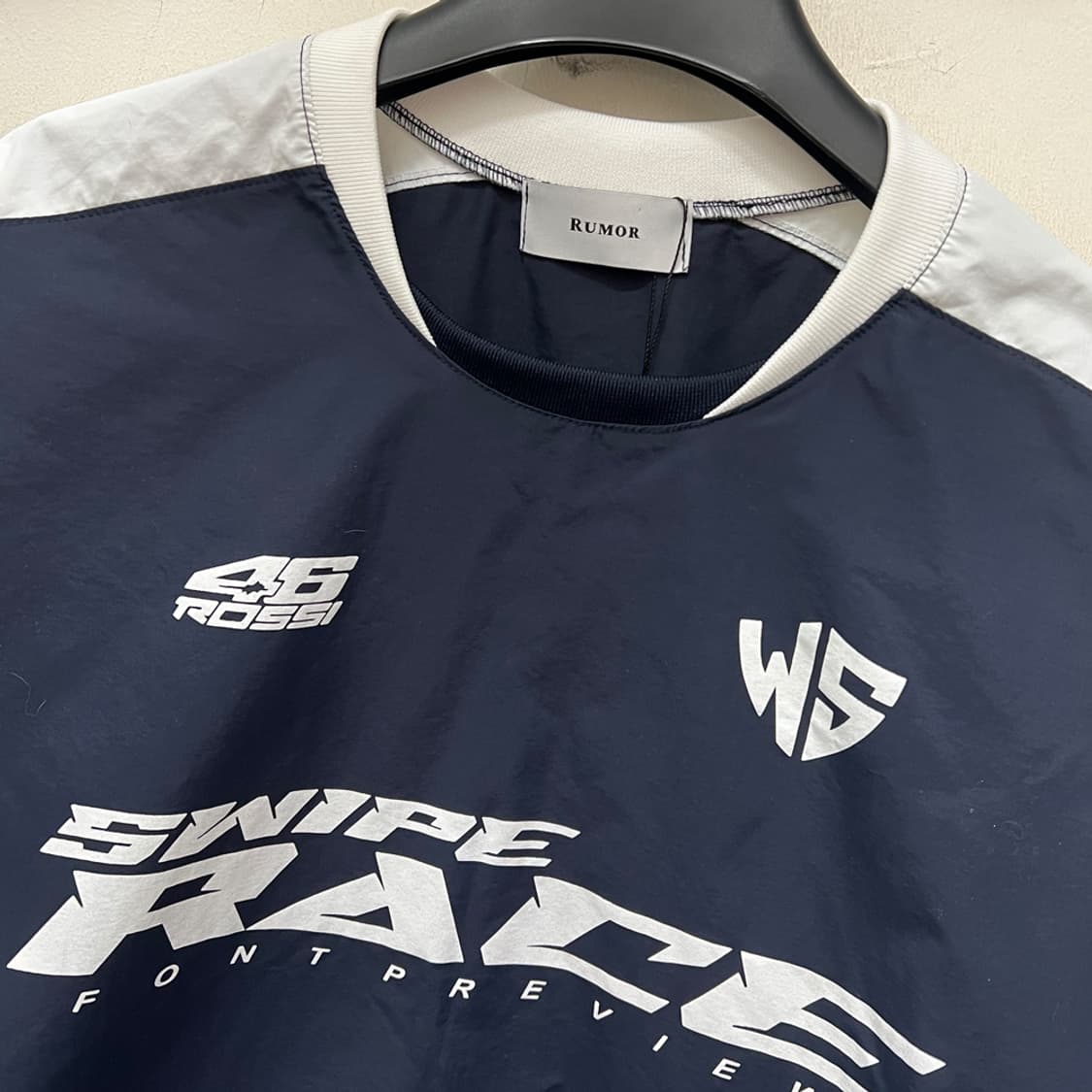 VTG 스와이프 레이스 우븐 웜업 맨투맨 FREE 상품이미지3