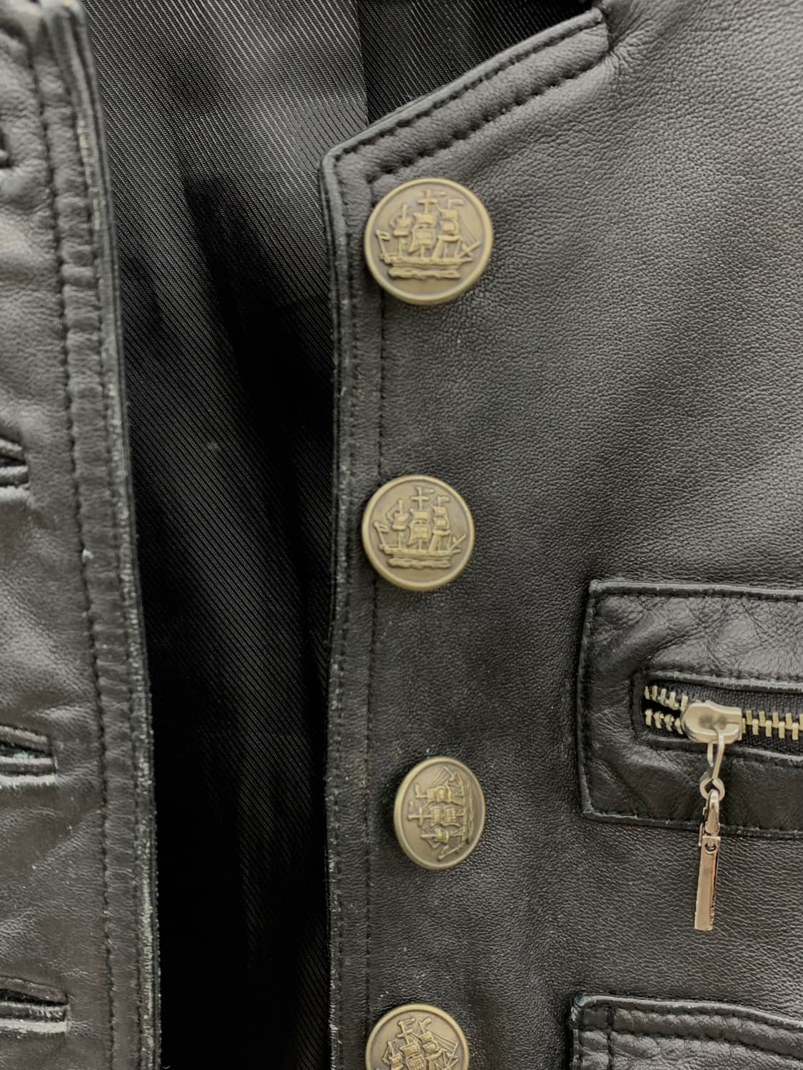 Napoleon lambskin leather jacket   상품이미지5