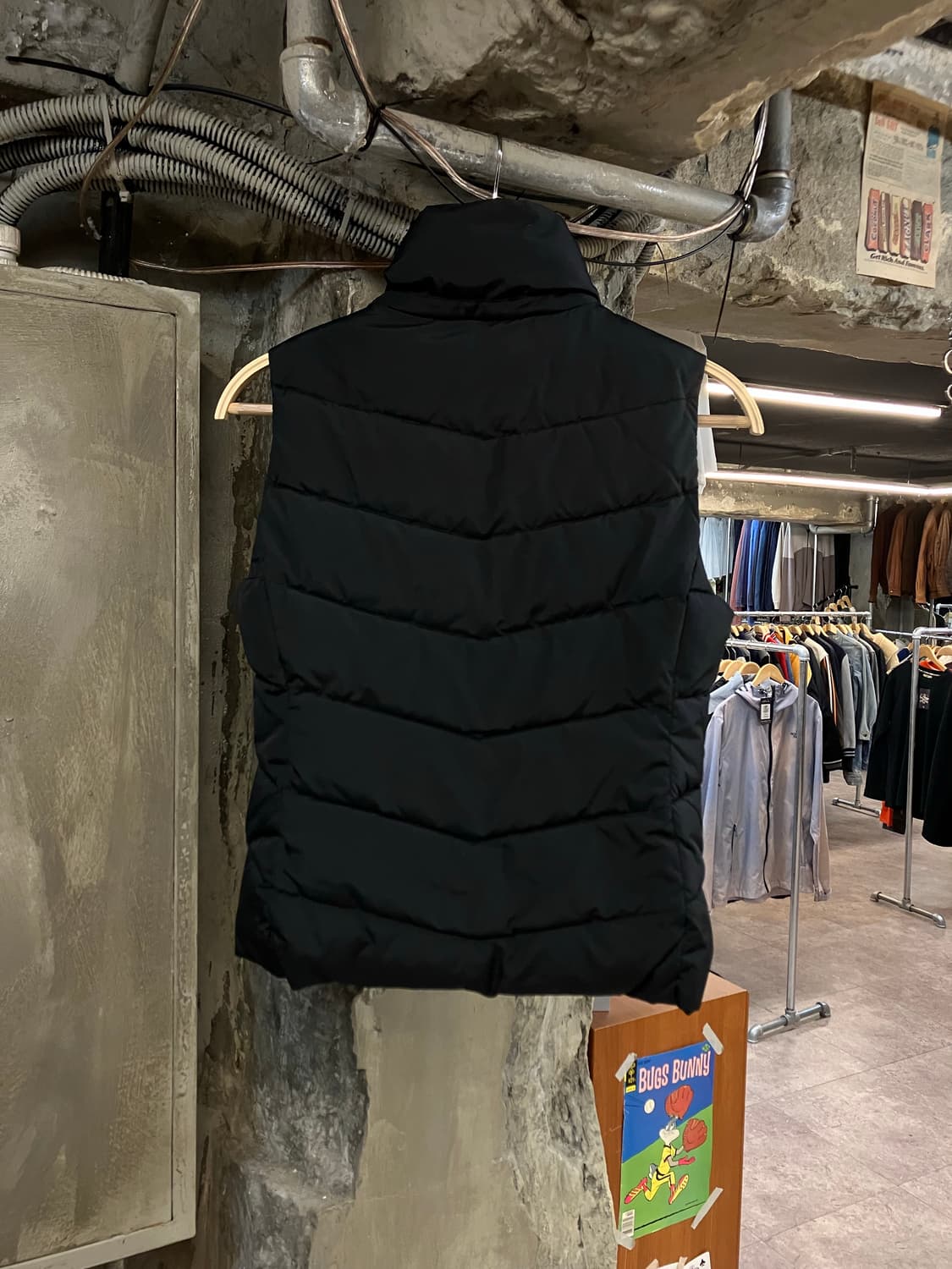 후아유 기모 패딩 베스트 블랙 S #csz2710 상품이미지2