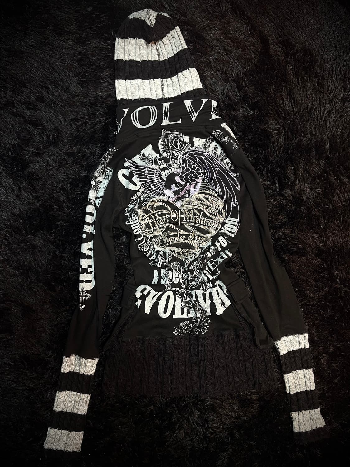 글리츠 glitz 펑크 후드집업 상품이미지3