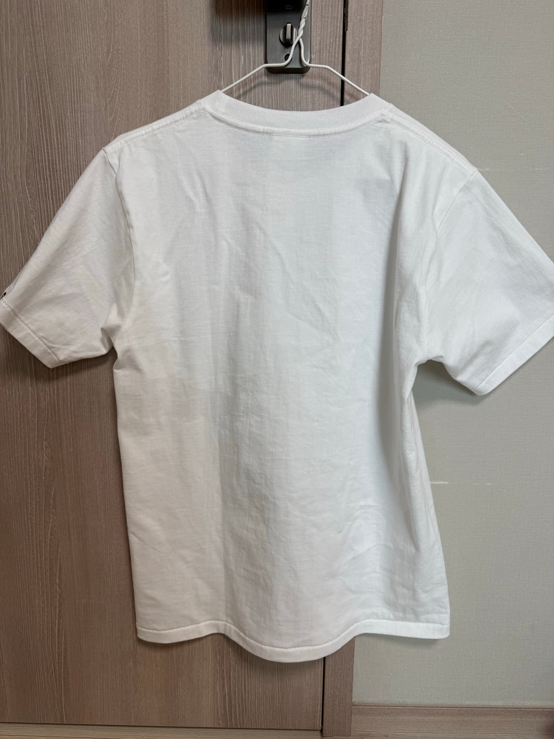 베이프 반팔 ABC 카모 마일로 온 빅 에이프 티셔츠 화이트 그린 상품이미지3