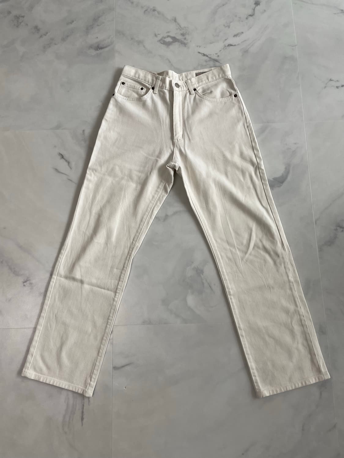 랭글러 화이트진 데님팬츠 30사이즈 상품이미지1