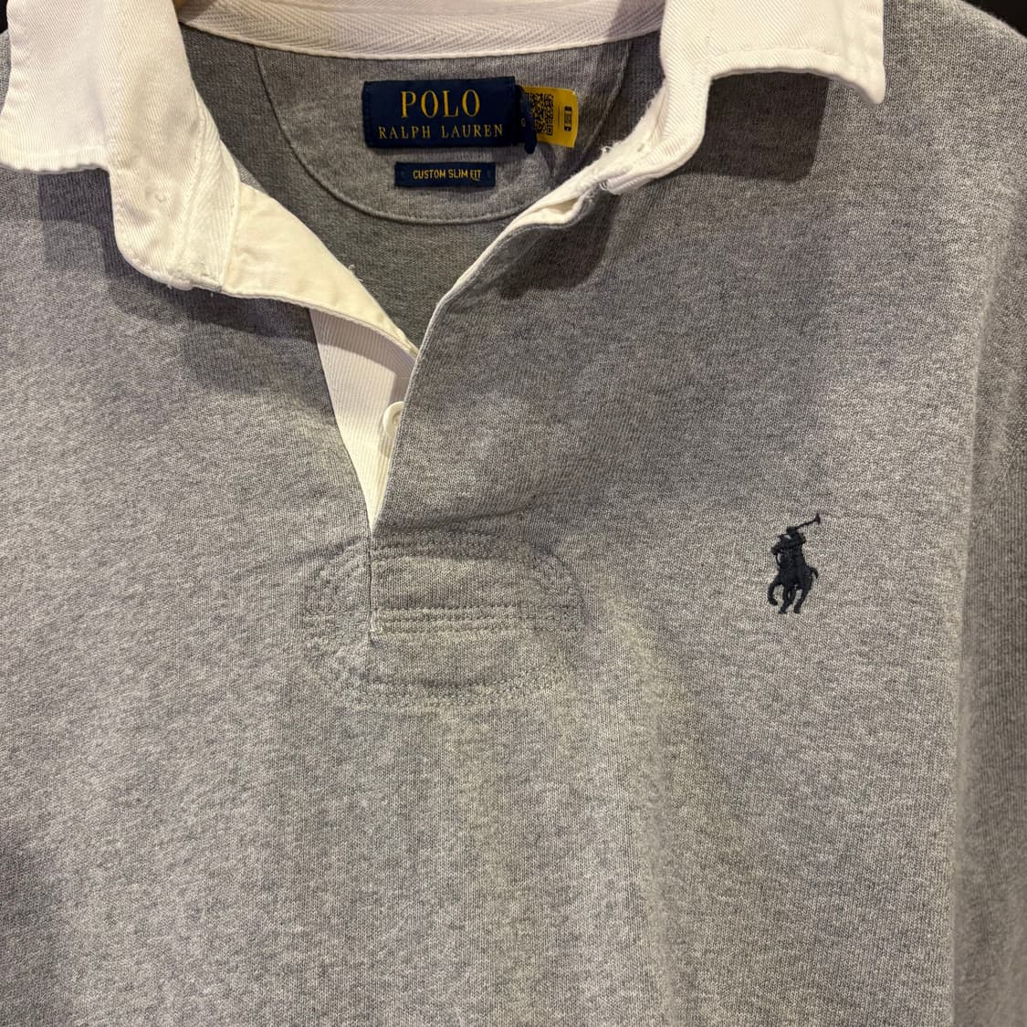 폴로 랄프로렌 그레이 럭비 티셔츠 상품이미지4