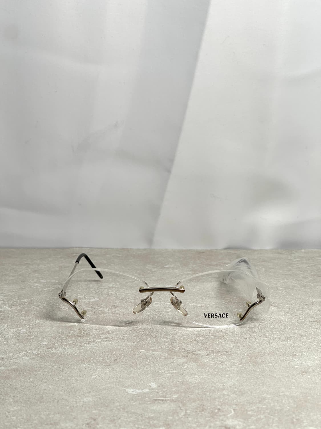 Versace 베르사테 무테 메탈 안경 실버 상품이미지2