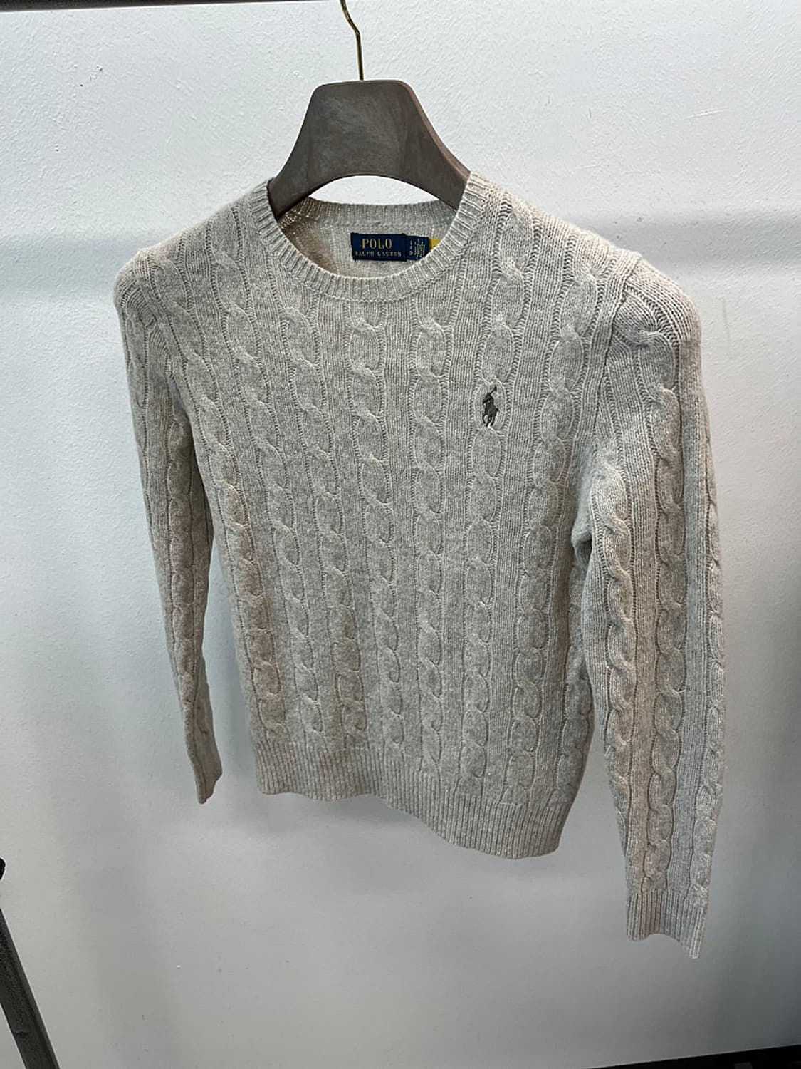 여) 폴로 신형 캐시미어 케이블 니트  상품이미지5