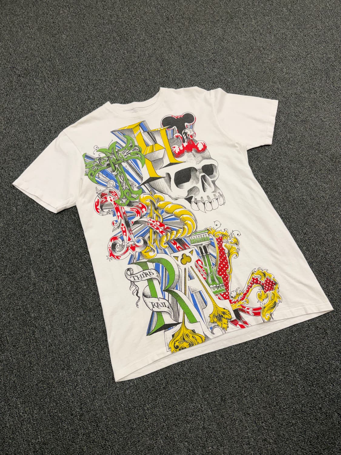 M) 3rd Rail 빈티지 프린팅 반팔 티셔츠 상품이미지1