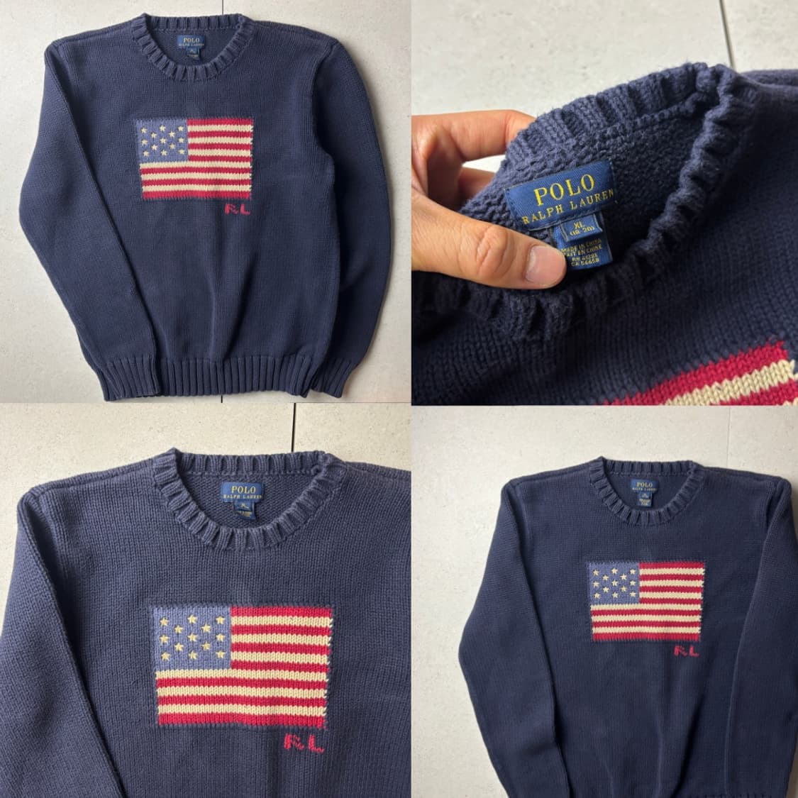 폴로 성조기 니트 상품이미지4