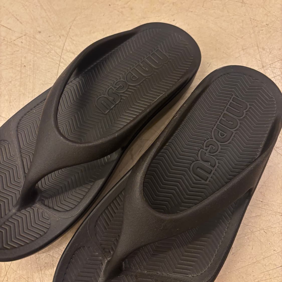 빈티지 블랙 쪼리 슬리퍼 상품이미지2