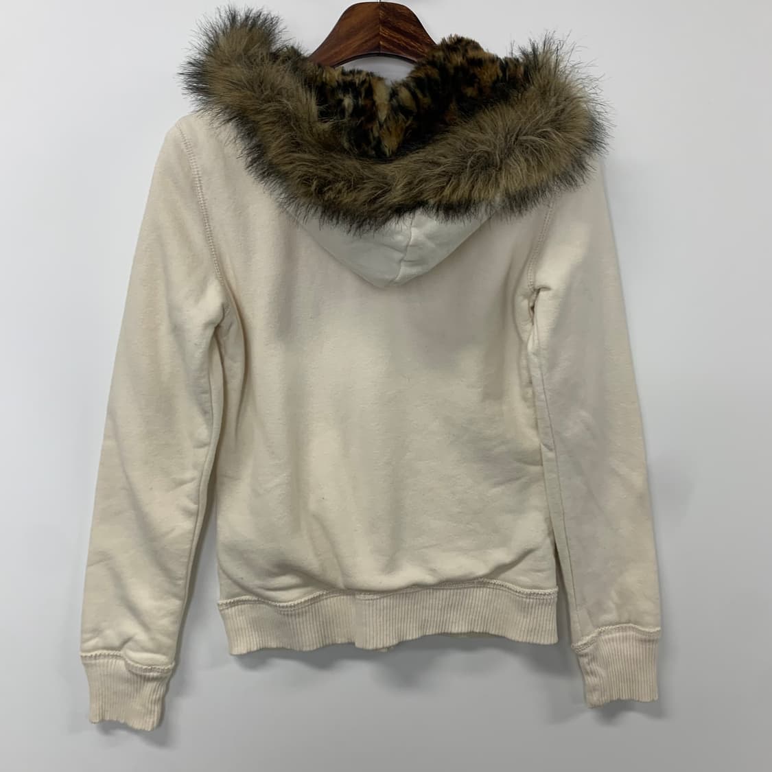 Vintage 빈티지 y2k 와투케 울프죠 크림 후드집업 상품이미지4