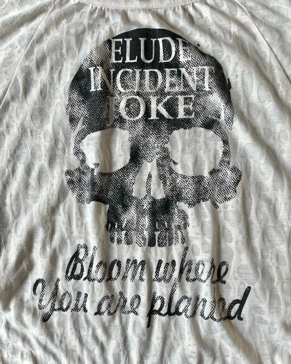 Galyge Skull Lettering Print Dolman Top 상품이미지5