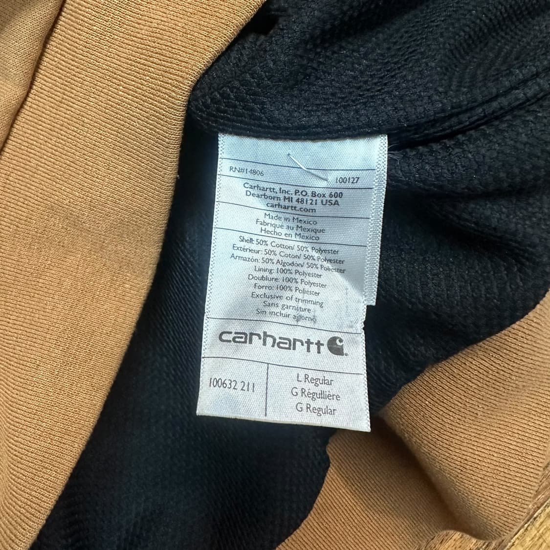 칼하트 레인디펜더 후드 집업 상품이미지5