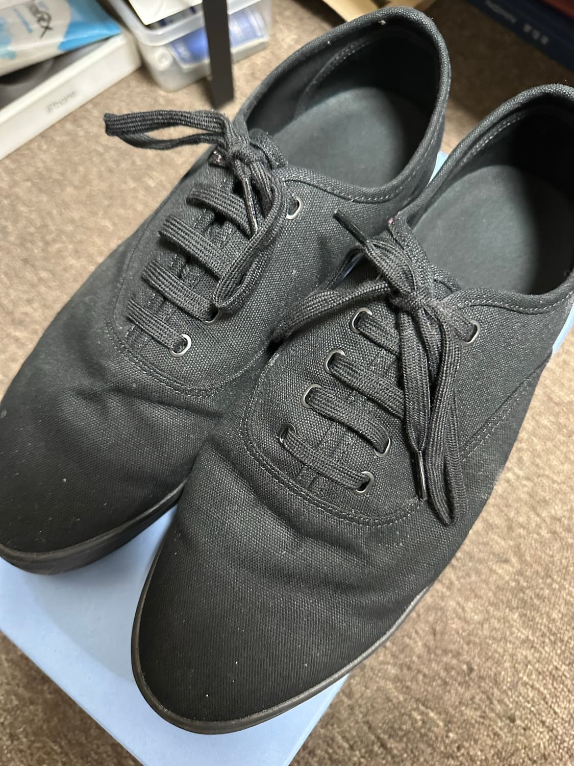 [275] 무인양품 MUJI 캔버스 스니커 블랙 상품이미지5