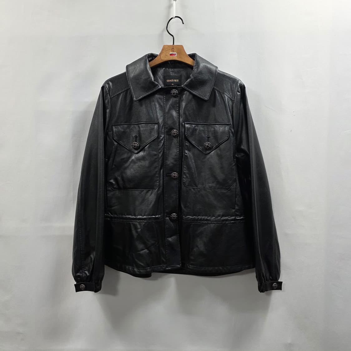0712 조르쥬레쉬 GEORGES RECH 여성 레더 자켓 / 블랙 / 상품이미지1