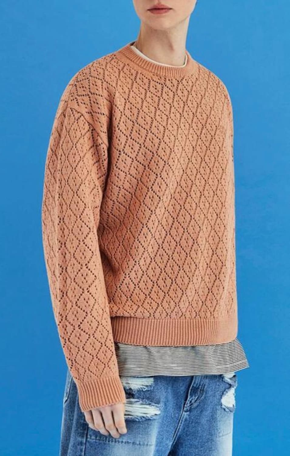 [어널로이드] 니트 풀오버, 오렌지, L 상품이미지2