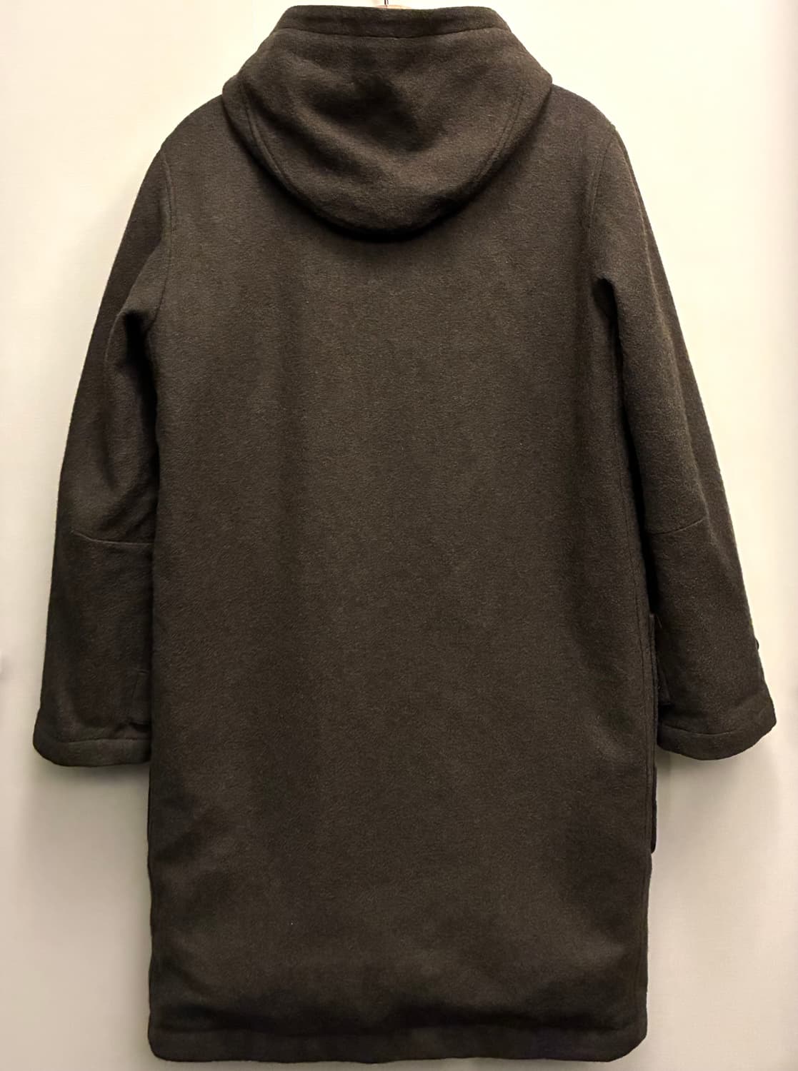 (M/100)JPN 유니클로 x 르메르 울 블렌드 후드 코트 올리브 상품이미지2