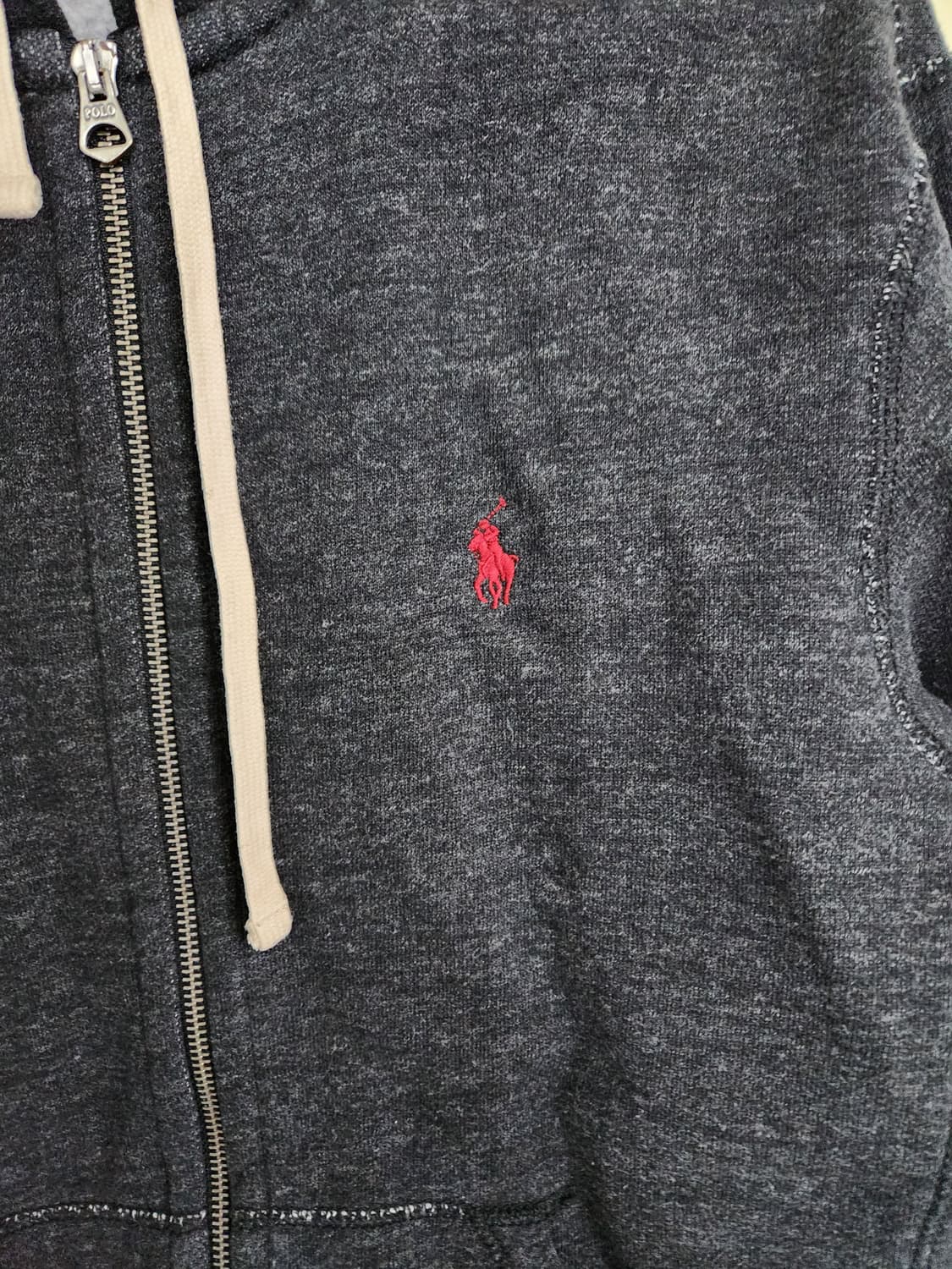 폴로 랄프로렌 후드집업 90 그레이 상품이미지3