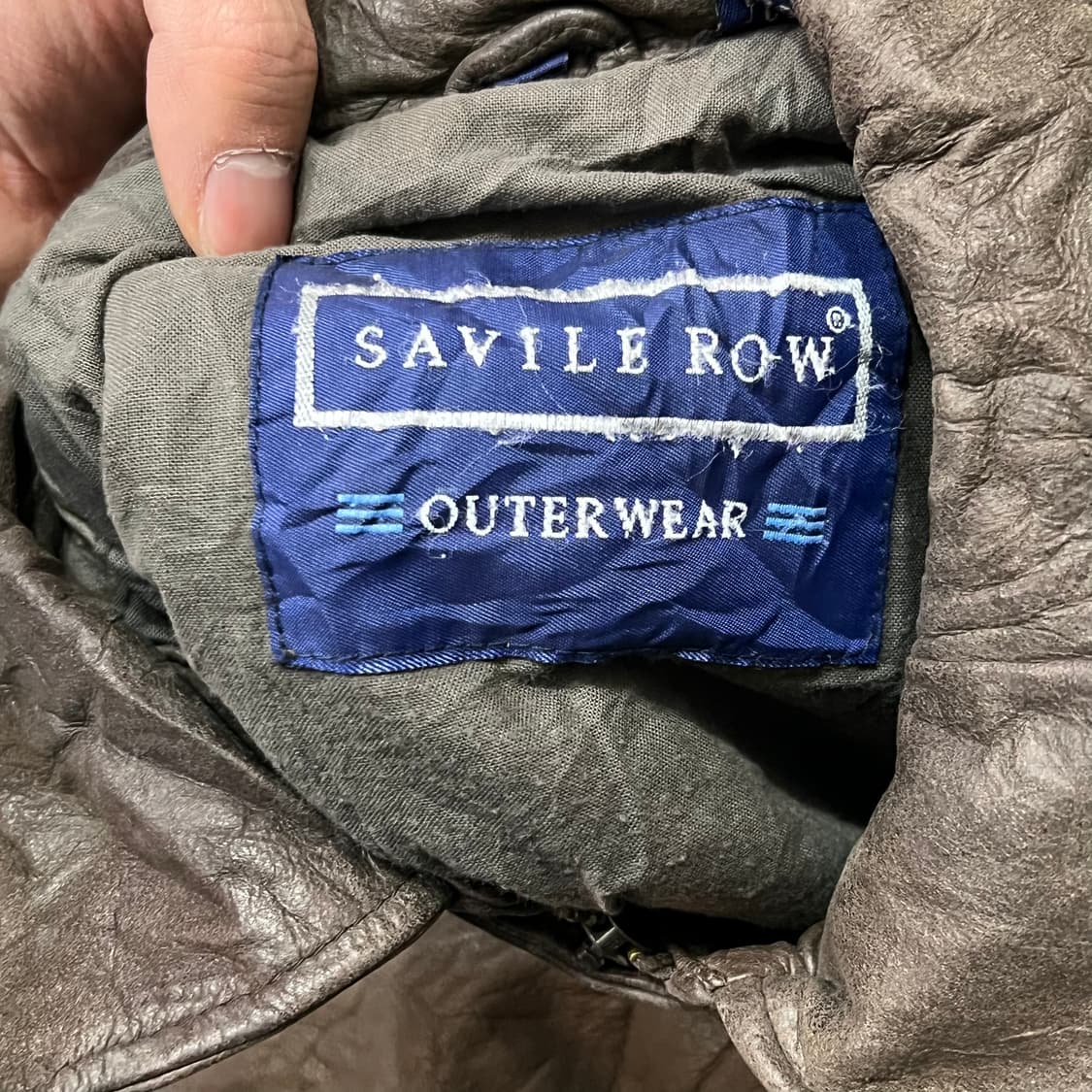  Savile Row 레더 봄버 자켓 y14978 상품이미지5