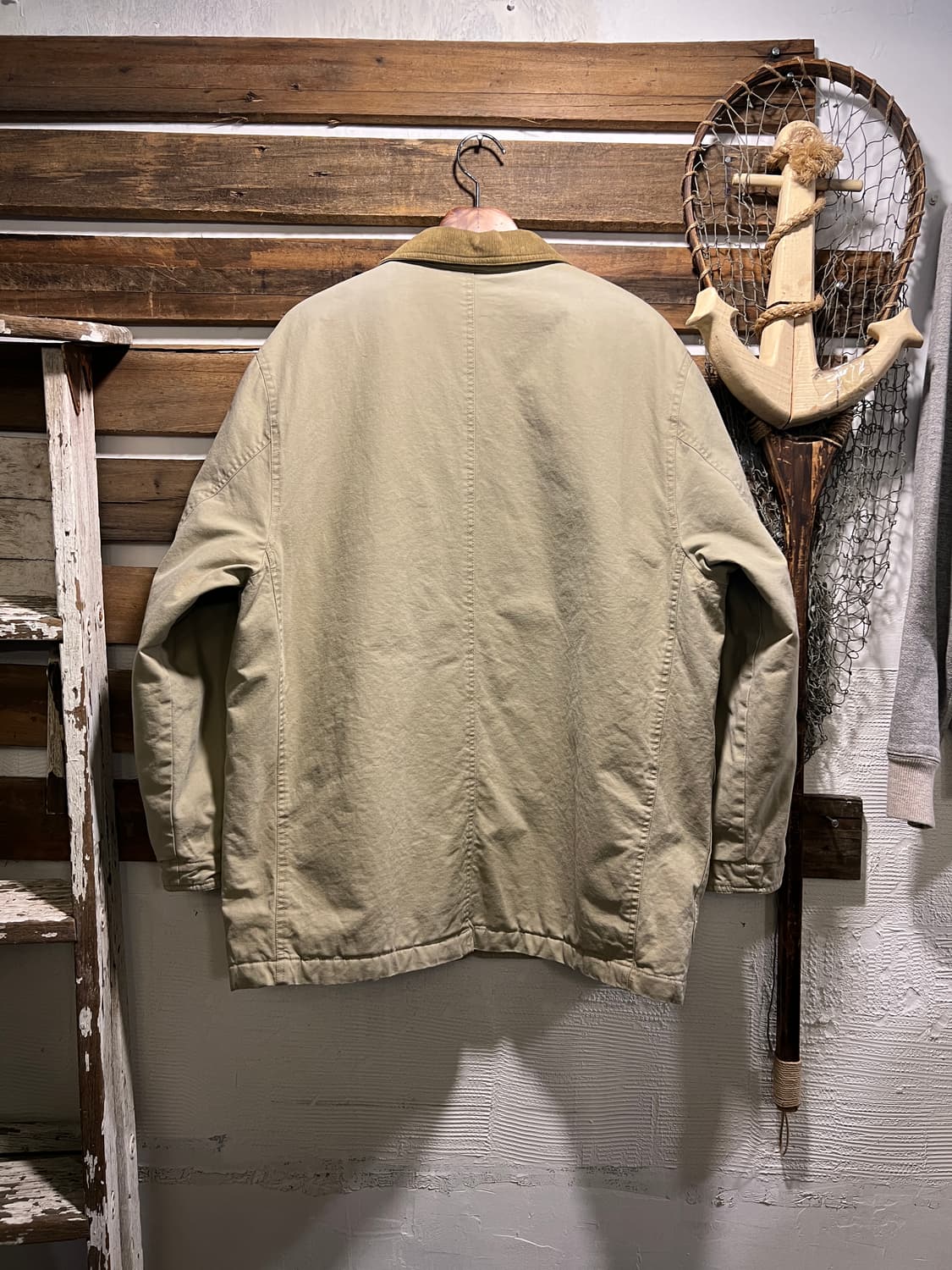 [XL]엘엘빈 USA 체크라이닝 아이보리 헌팅 자켓 상품이미지9