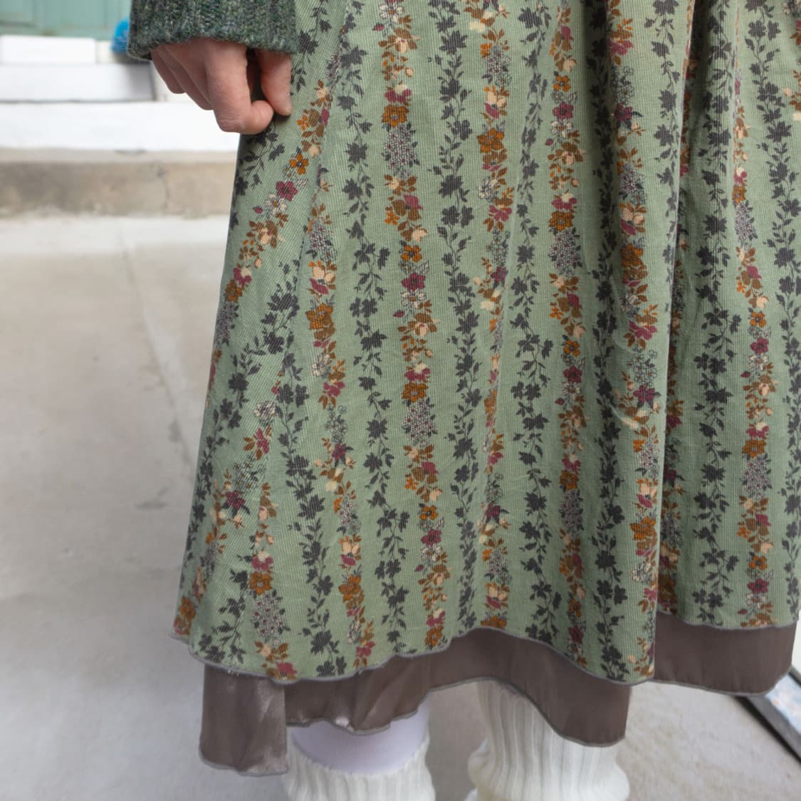 사토가든 들꽃 미디 스커트 상품이미지1