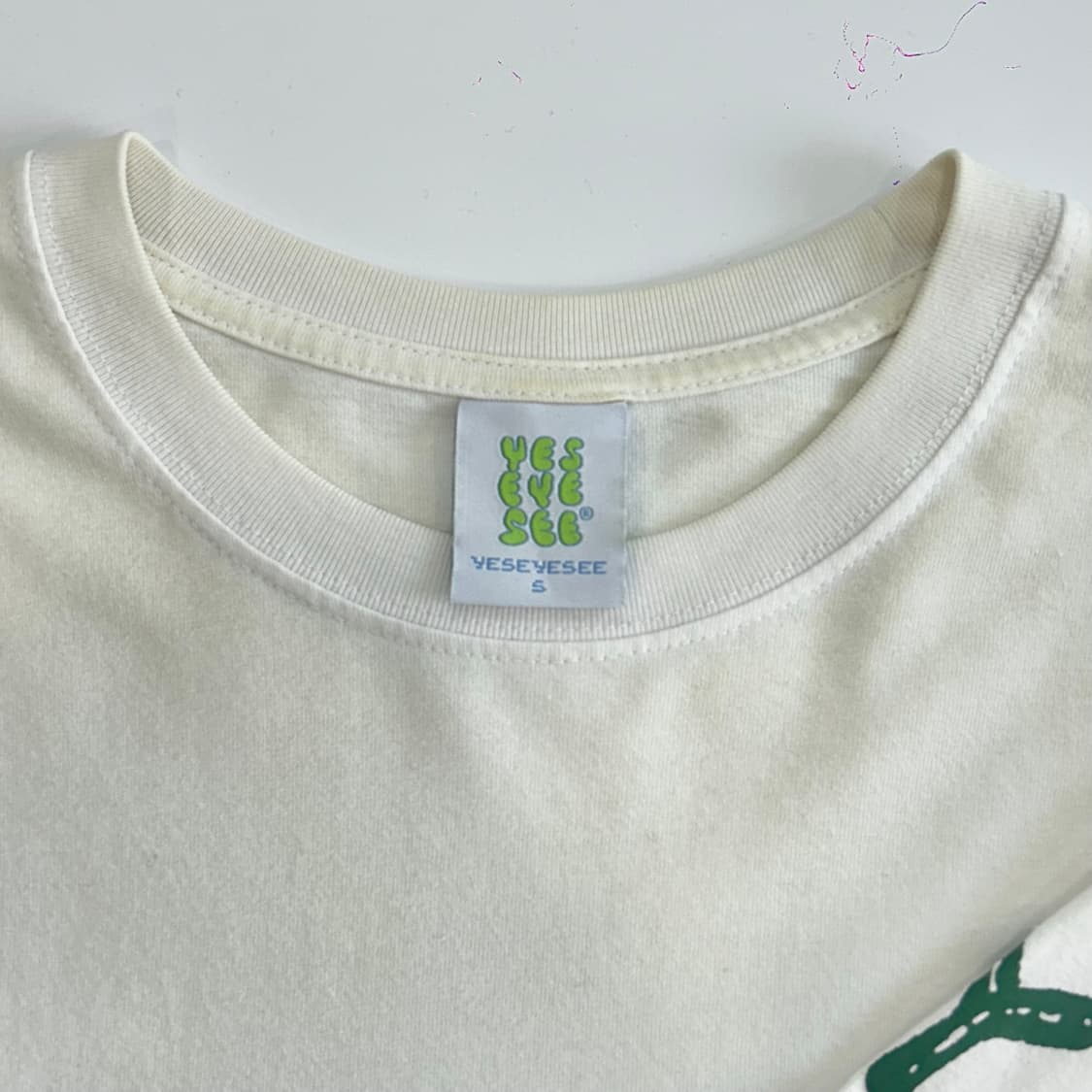 Yes eye see 예스아이씨 C-logo 화이트 롱슬리브 상품이미지7