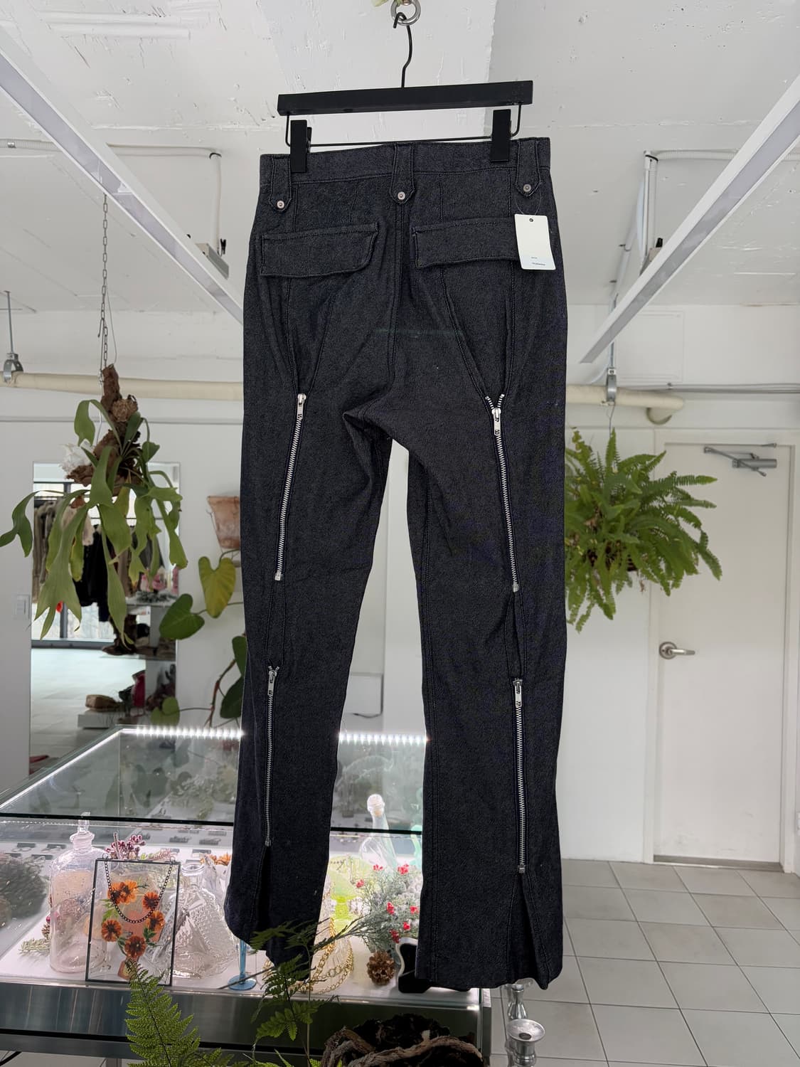 zipper back wool pants 상품이미지1