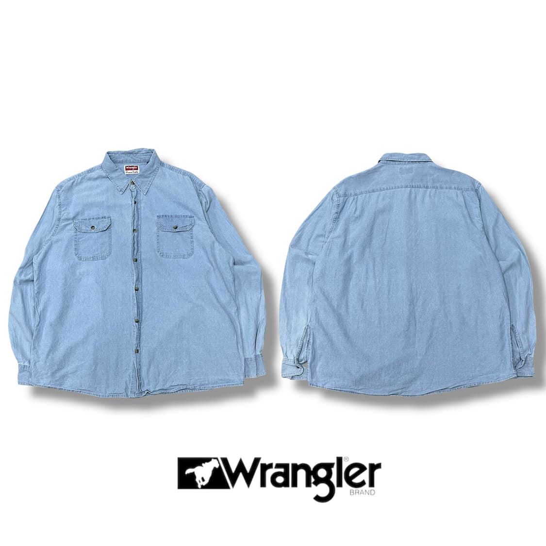 랭글러 투포켓 데님셔츠 s08061 상품이미지1