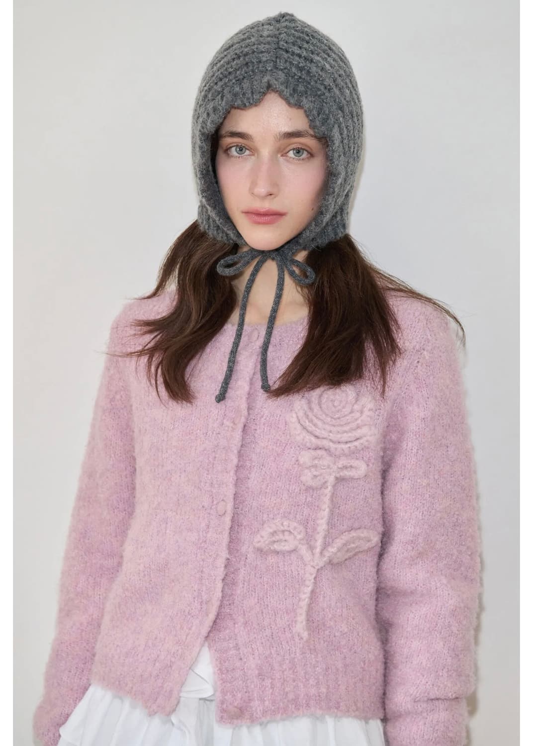 새상품)시눈 로즈 플라워 가디건 상품이미지2