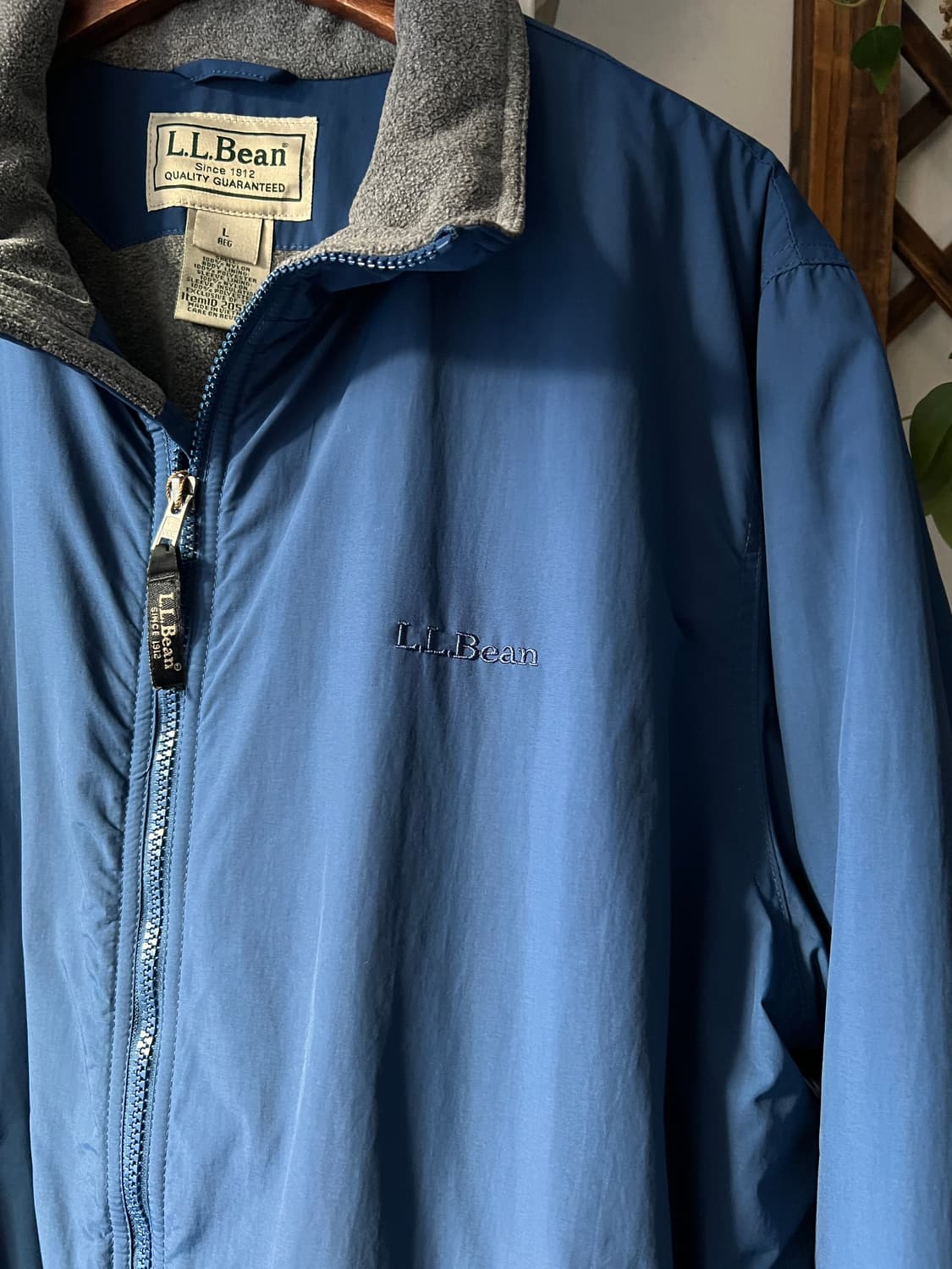 [L]엘엘빈 USA 플리스 라이닝 네이비 웜업 자켓 상품이미지3